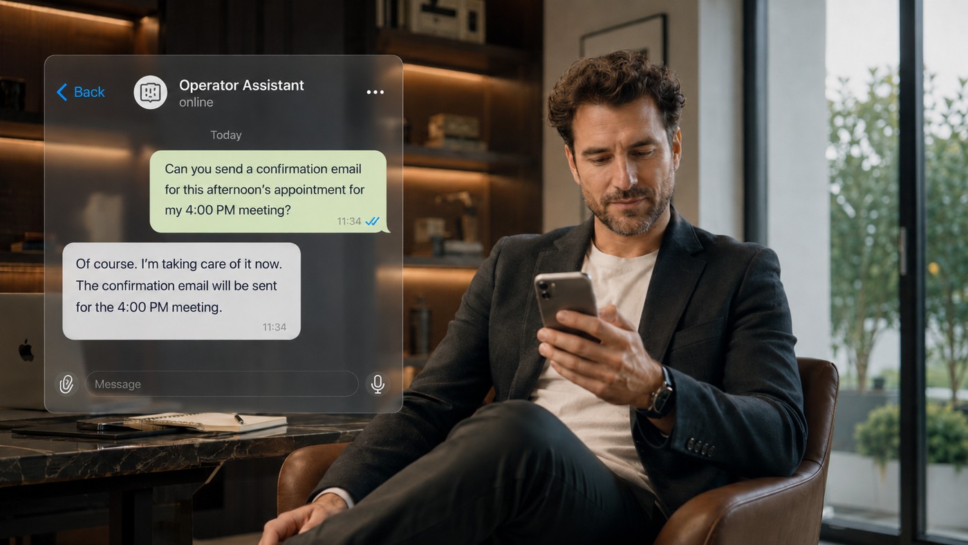 Run your whole business by message.